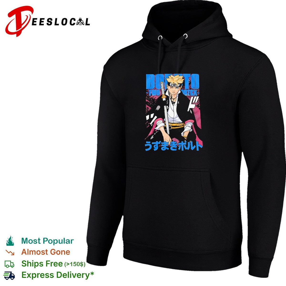 Boruto Two Blue Vortex Uzumaki Boruto Anime Manga Japanese shirt Unisex