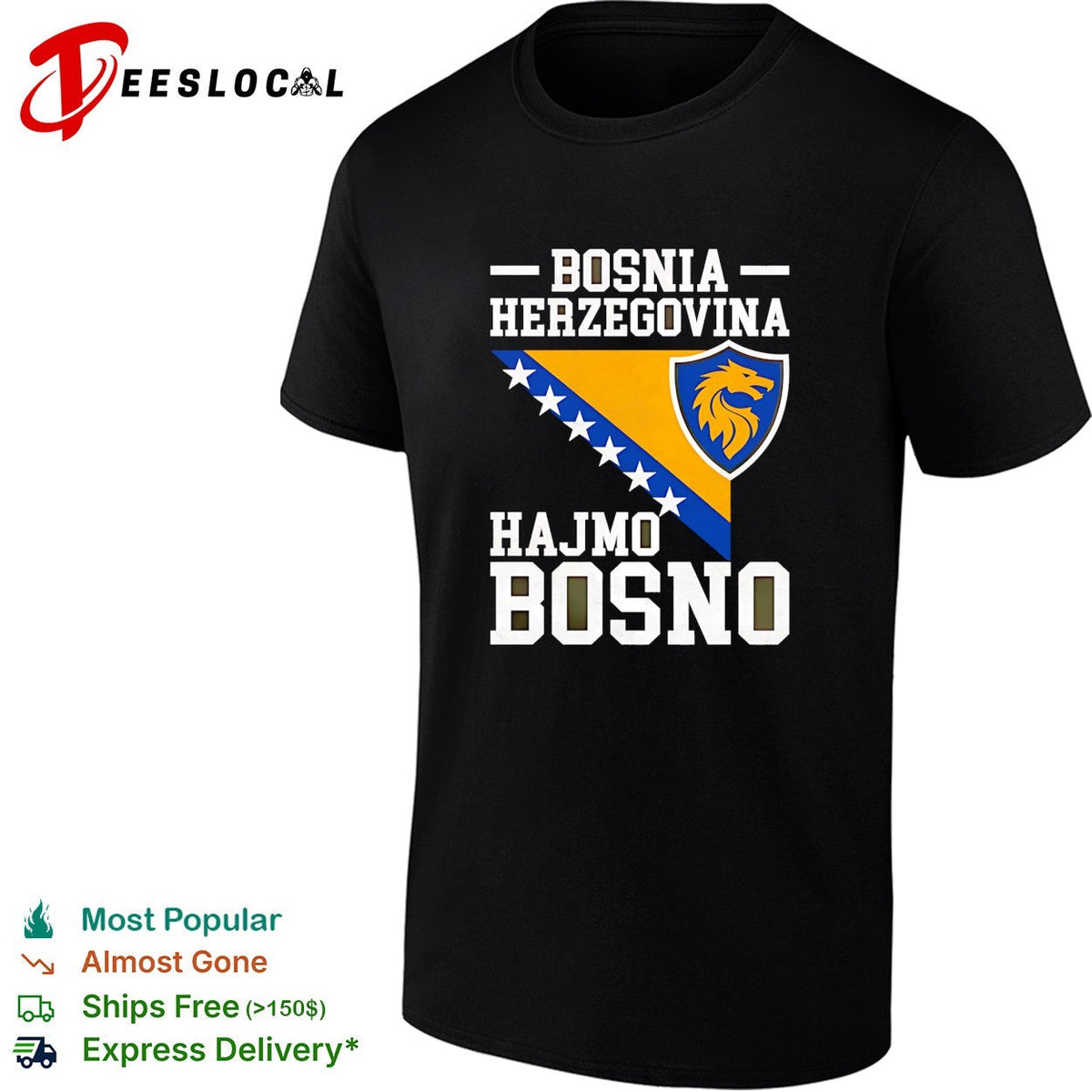Bosnia Herzegovina Hajmo Bosno shield shirt Unisex