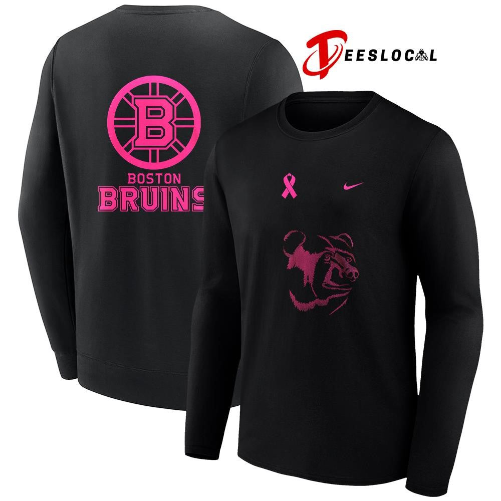 Boston Bruins NHL breast cancer awareness shirt Unisex