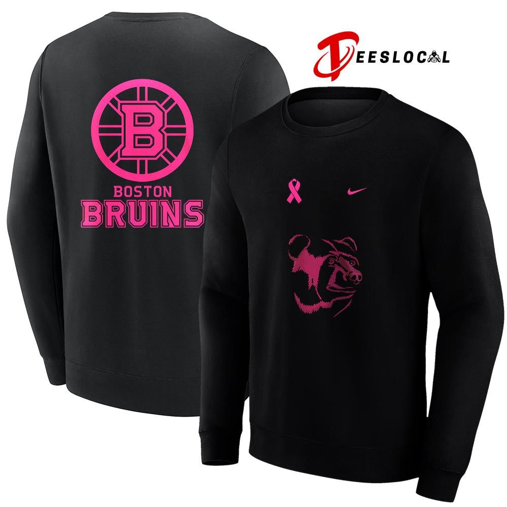 Boston Bruins NHL breast cancer awareness shirt Unisex