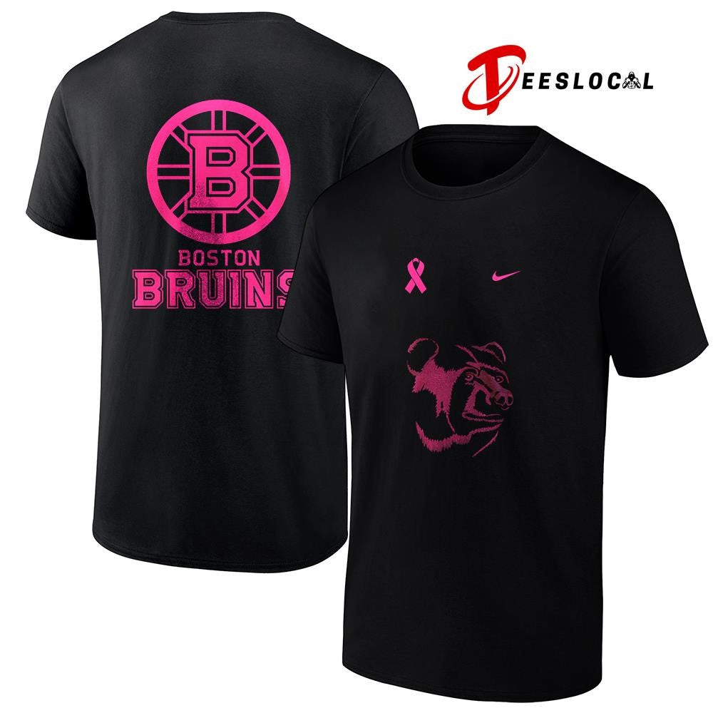 Boston Bruins NHL breast cancer awareness shirt Unisex