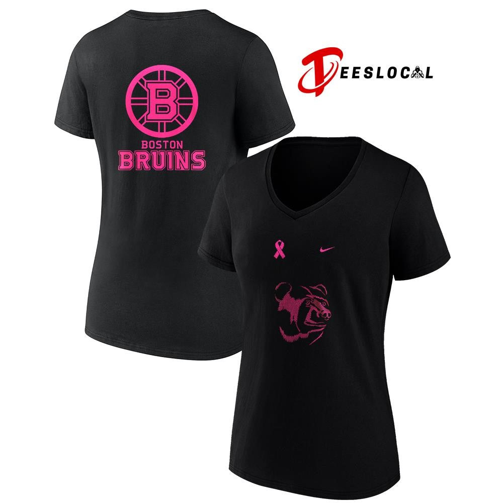 Boston Bruins NHL breast cancer awareness shirt Unisex