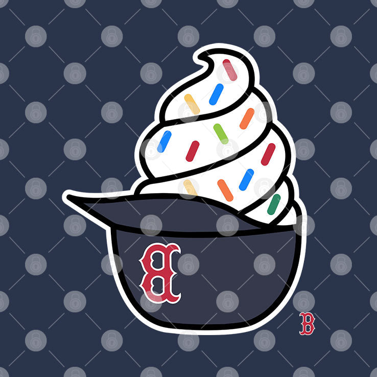 Boston Red Sox Ice Cream Helmet Shirt Unisex
