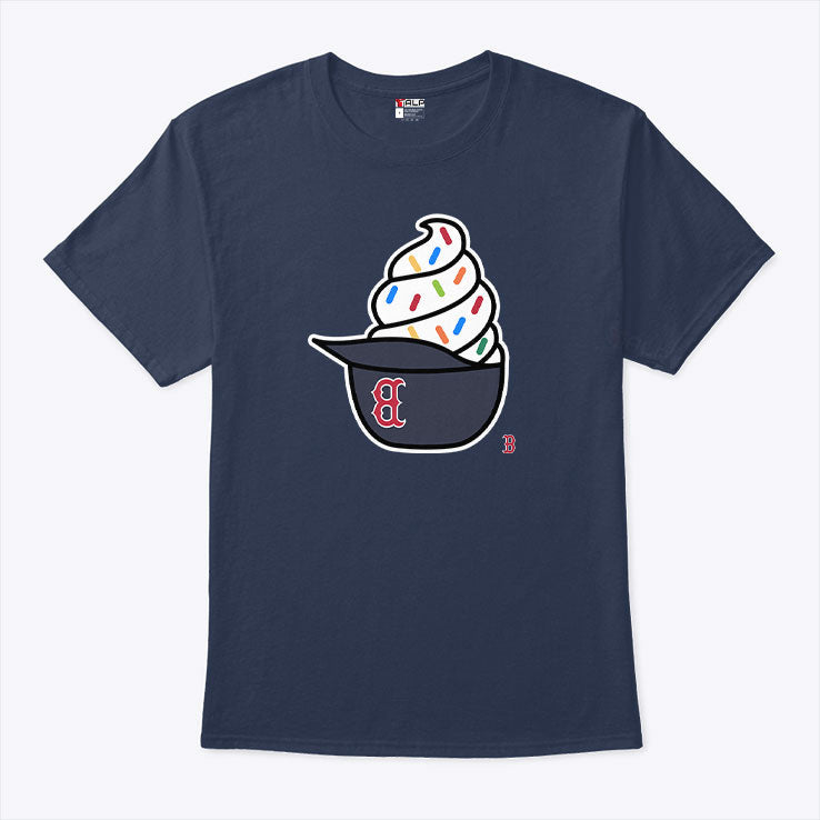 Boston Red Sox Ice Cream Helmet Shirt Unisex