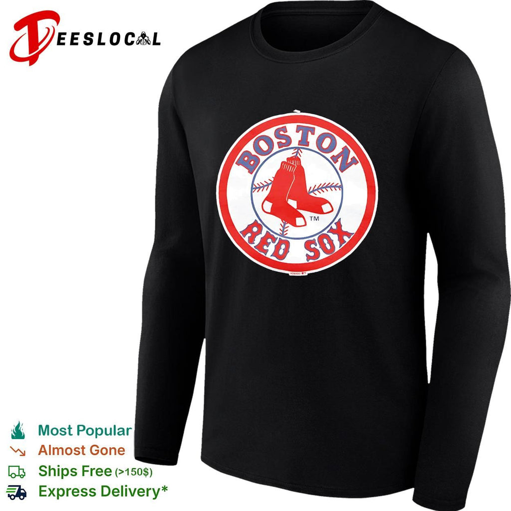 Boston Red Sox classic circle socks vintage baseball logo shirt Unisex