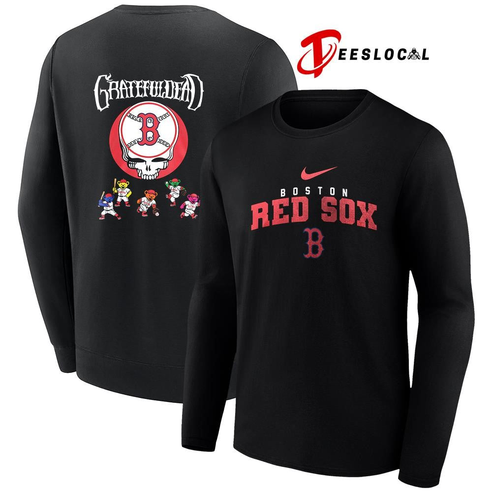 Boston Red Sox x Grateful Dead bear mascot shirt Unisex