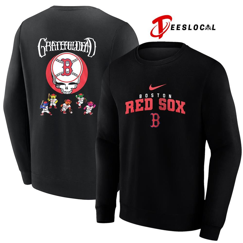 Boston Red Sox x Grateful Dead bear mascot shirt Unisex