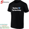 Boston heart Tartan Army Scotland national football team shirt Unisex
