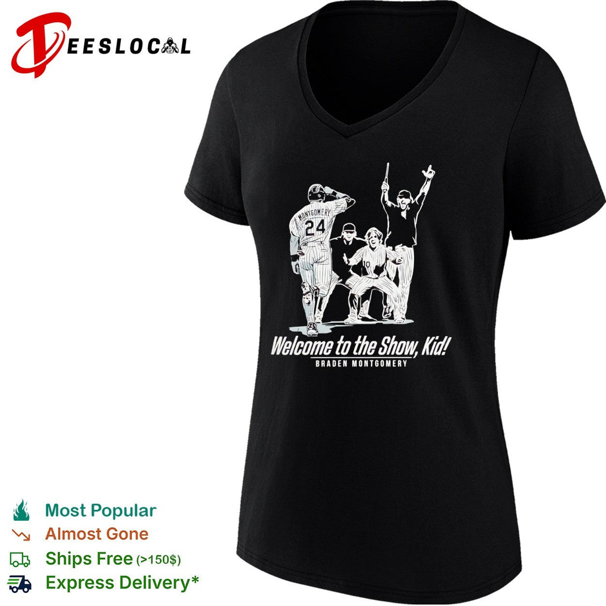 Braden Montgomery players welcome to the show kid shirt Unisex