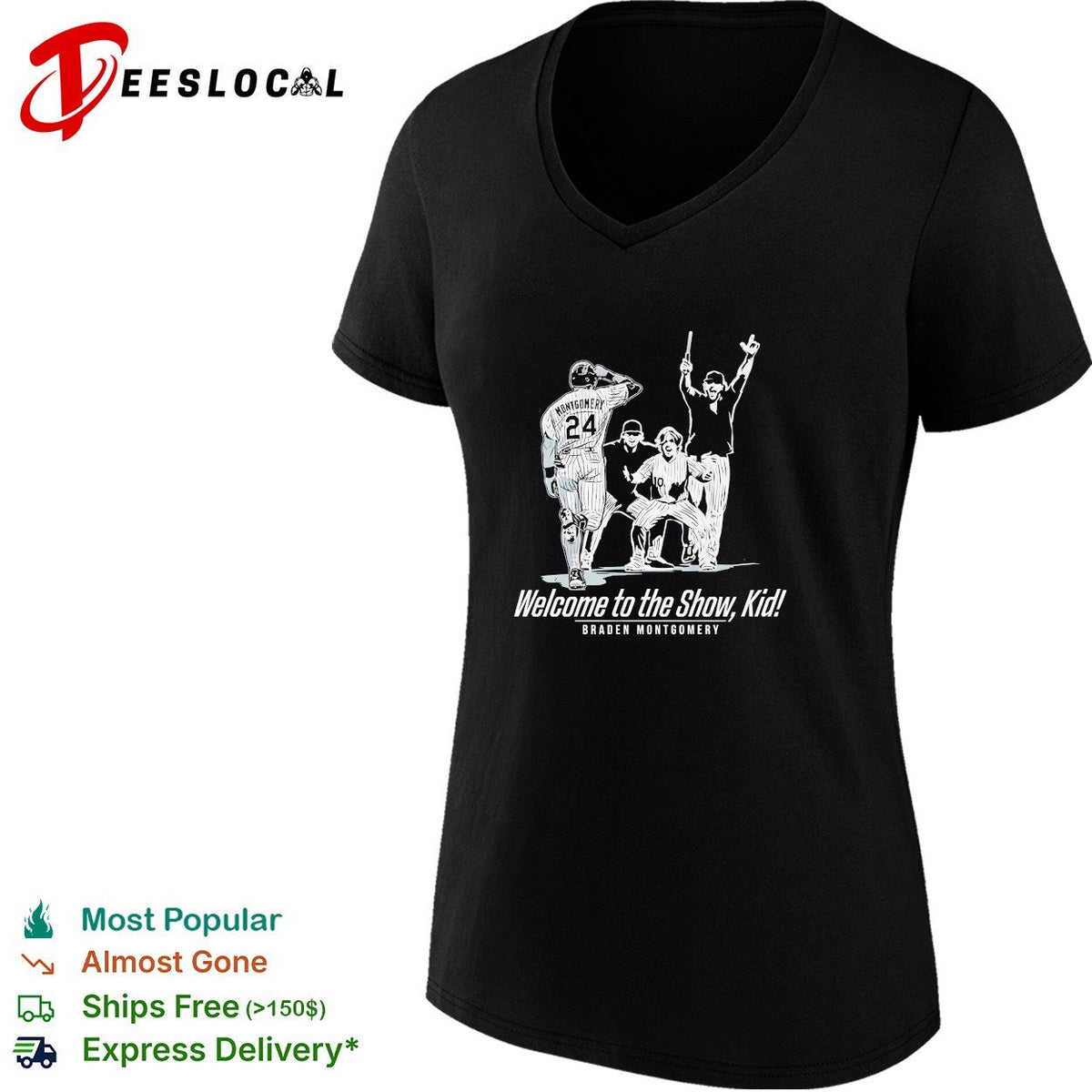 Braden Montgomery welcome to the show kid baseball debut shirt Unisex