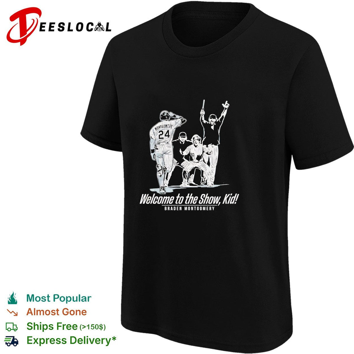 Braden Montgomery welcome to the show kid baseball debut shirt Unisex