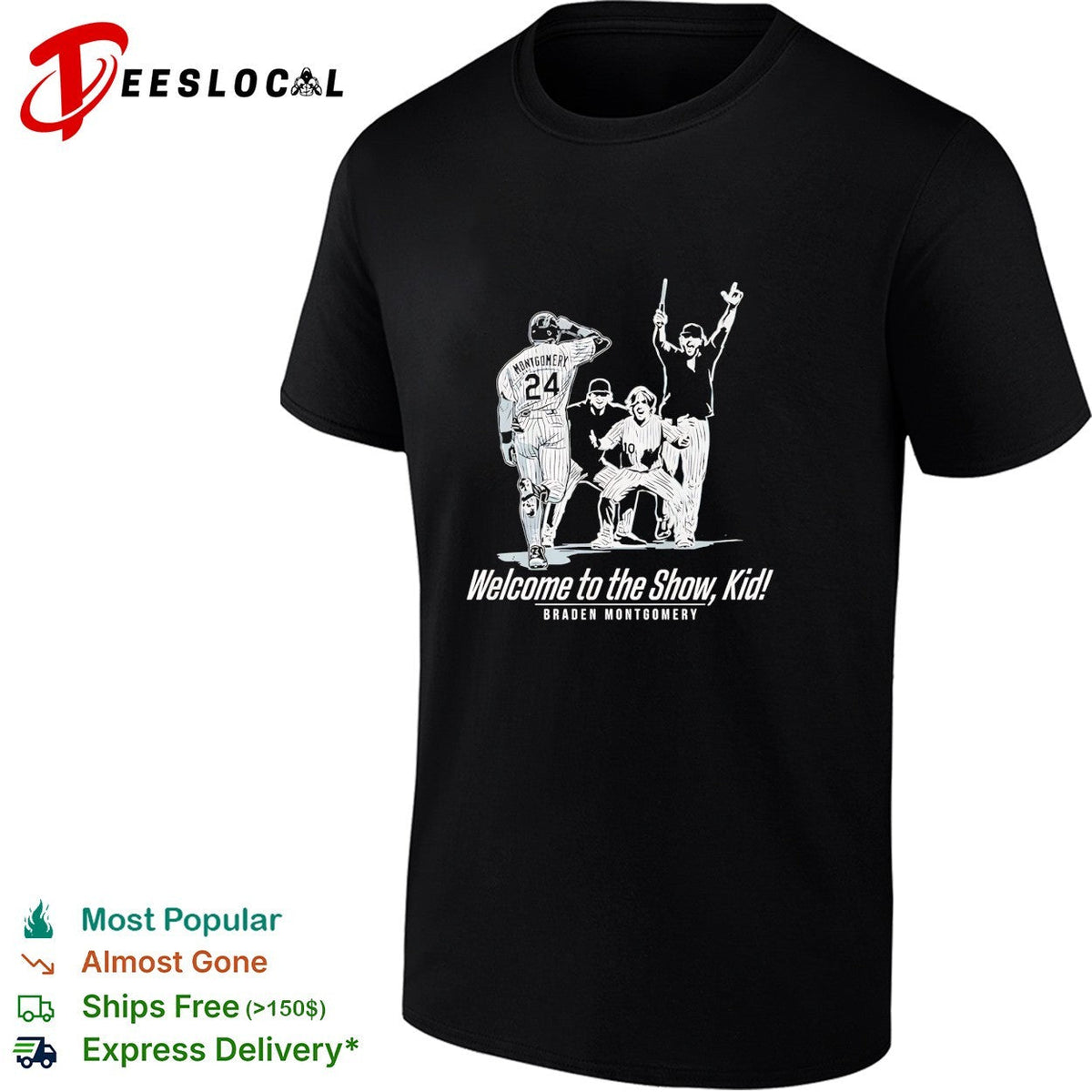 Braden Montgomery welcome to the show kid baseball debut shirt Unisex