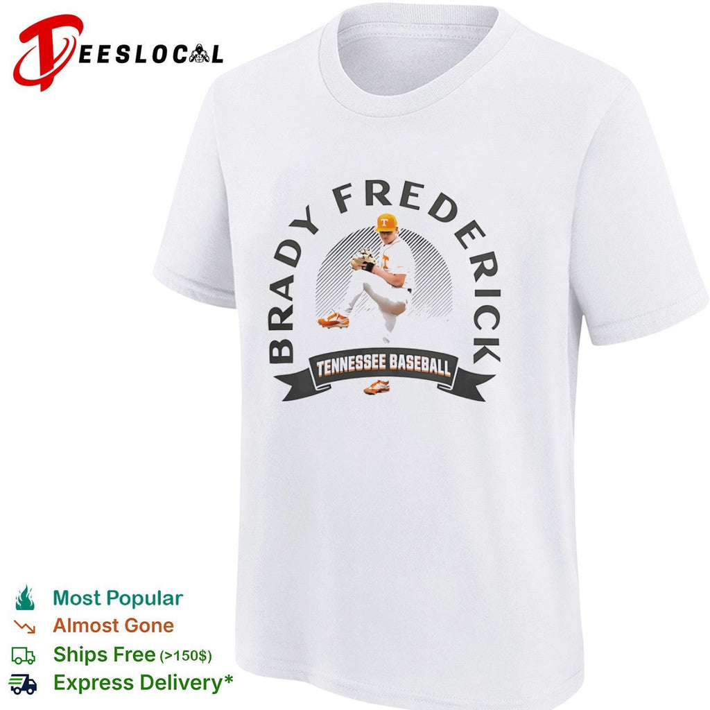 Brady Frederick Tennessee Volunteers Baseball shirt Unisex