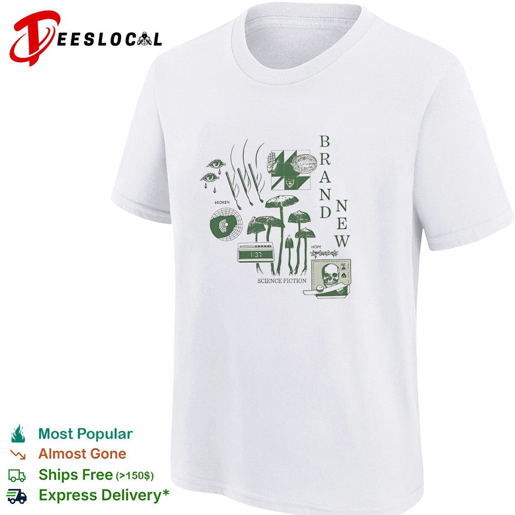 Brand New Science Fiction album eyes and mushrooms collage shirt Unisex