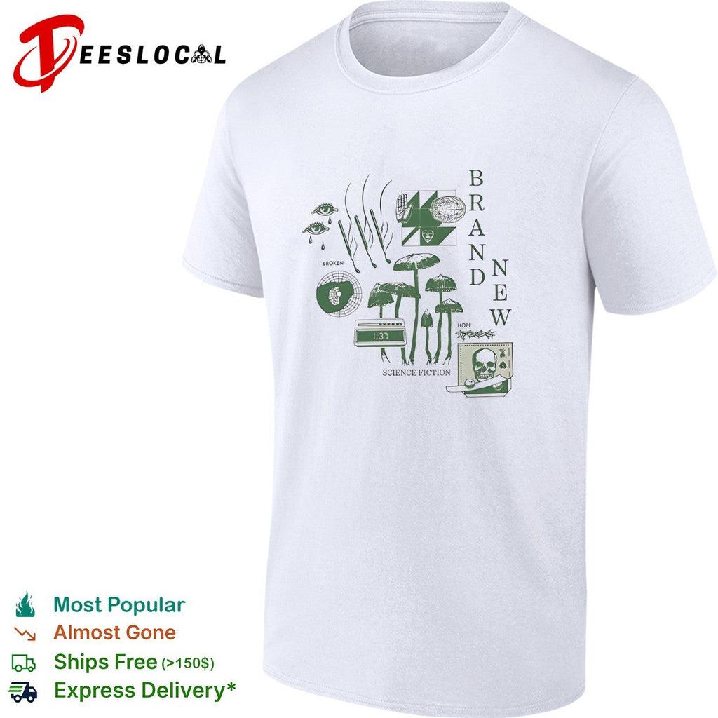 Brand New Science Fiction album eyes and mushrooms collage shirt Unisex