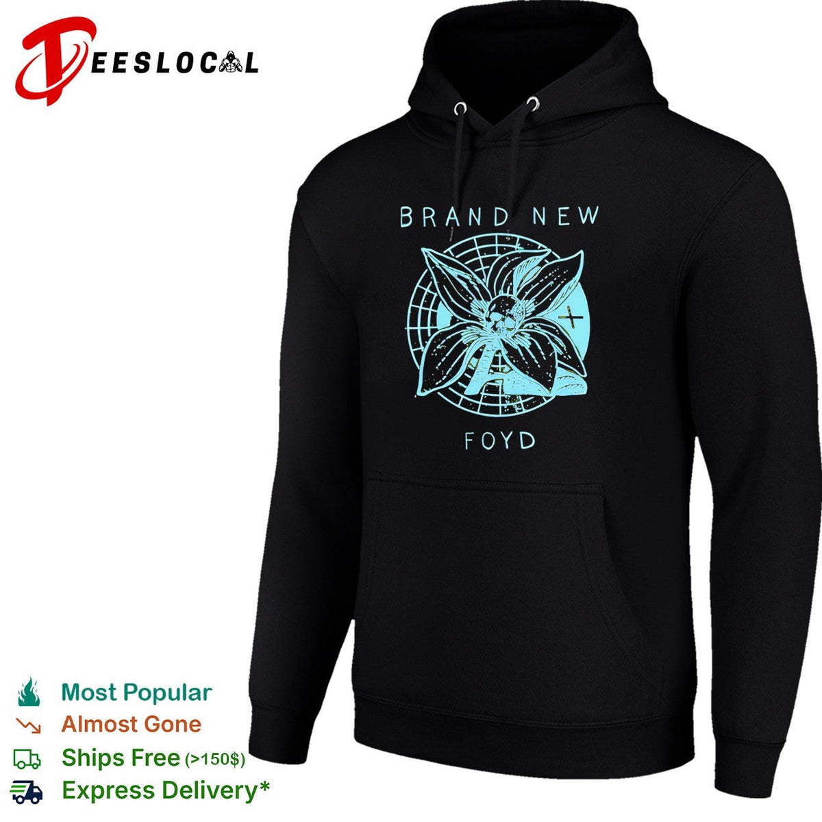 Brand New band Foyd botanical skull shirt Unisex