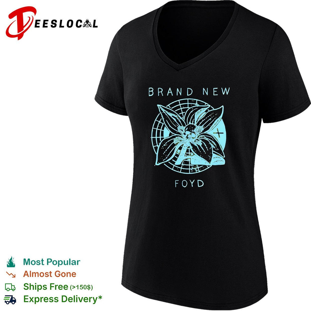 Brand New band Foyd botanical skull shirt Unisex