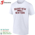 Brand New band New York fish silhouette typography shirt Unisex