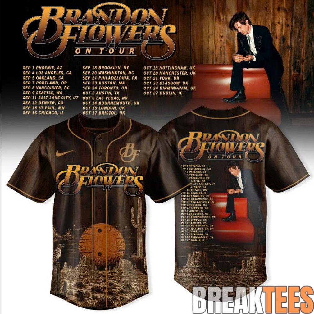 Brandon Flowers On Tour 26 Baseball Jersey Unisex