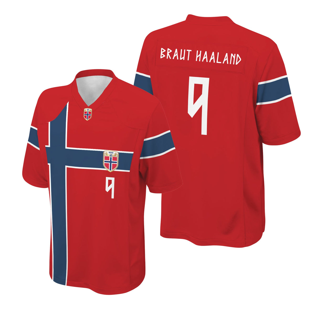 Braut Haaland Norway Soccer 2026 Football Jersey Unisex