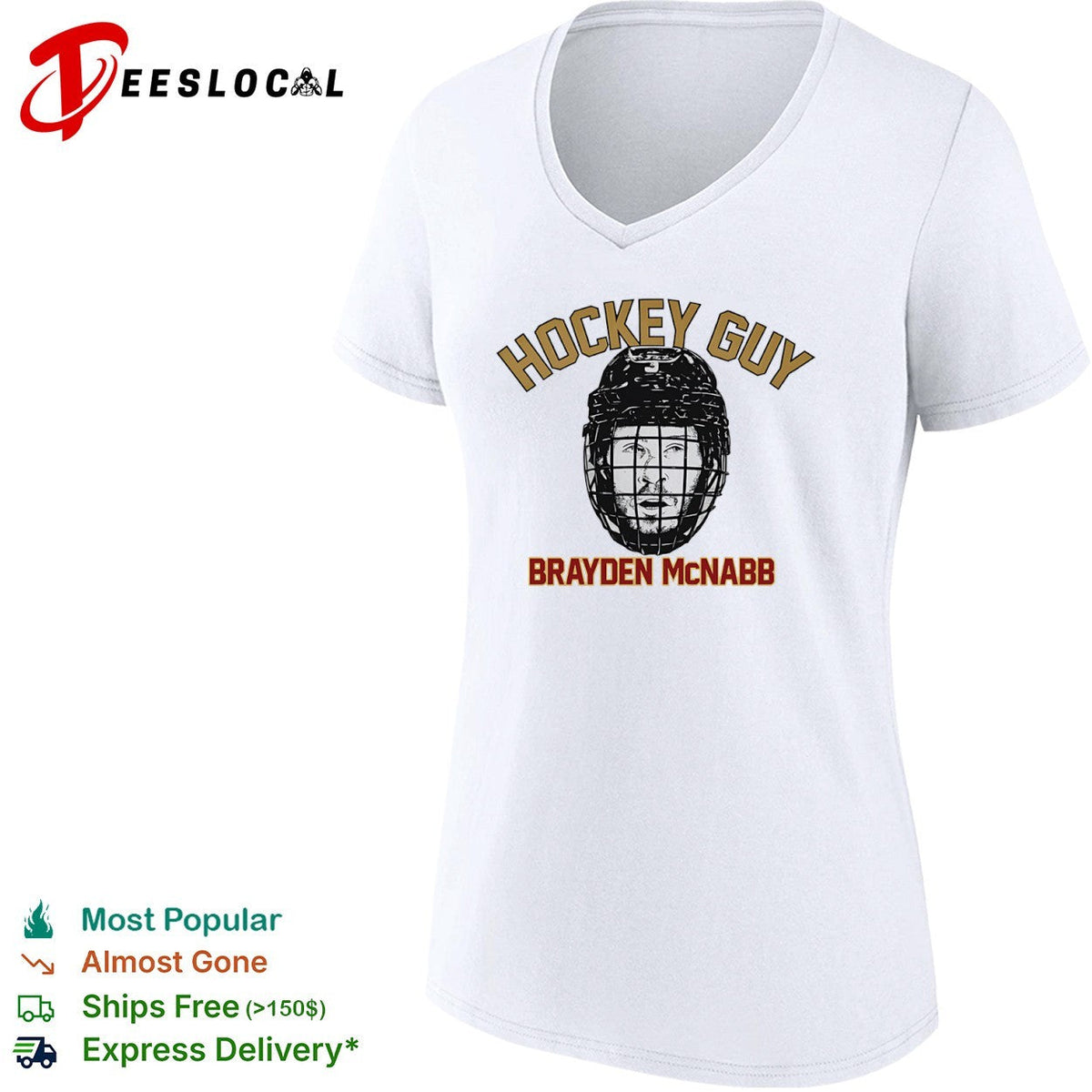Brayden McNabb Vegas Golden Knights hockey guy face helmet shirt Unisex