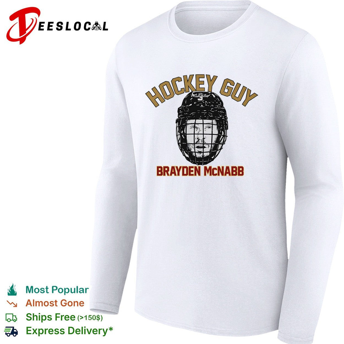 Brayden McNabb Vegas Golden Knights hockey guy face helmet shirt Unisex