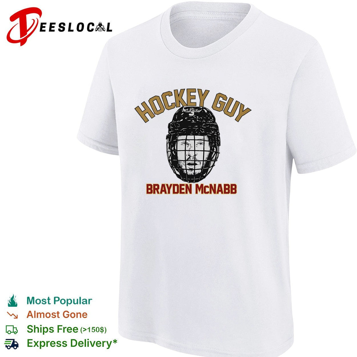 Brayden McNabb Vegas Golden Knights hockey guy face helmet shirt Unisex