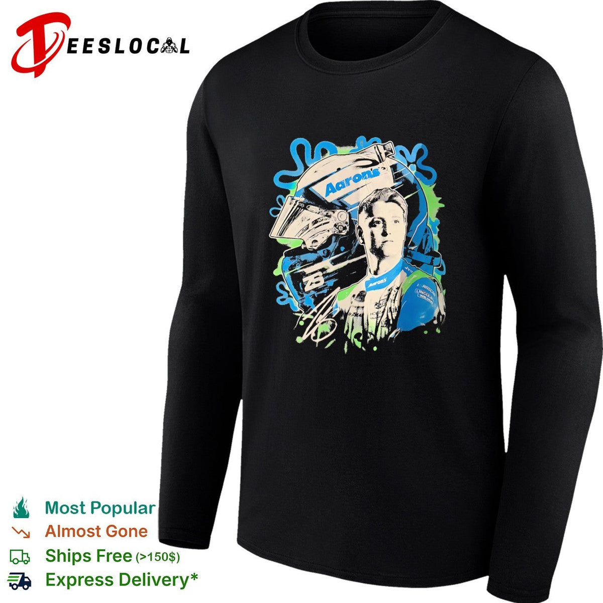 Brennan Poole Front Row Motorsports NASCAR Aaron’s SquarePants shirt Unisex