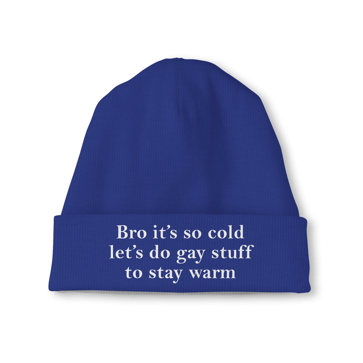 Bro It’s So Cold Let’s Do Gay Stuff To Stay Warm Beanie Unisex