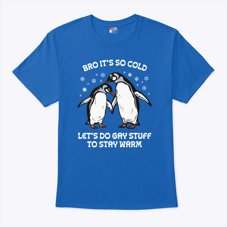 Bro It’s So Cold Let’s Do Gay Stuff To Stay Warm T Shirt Unisex
