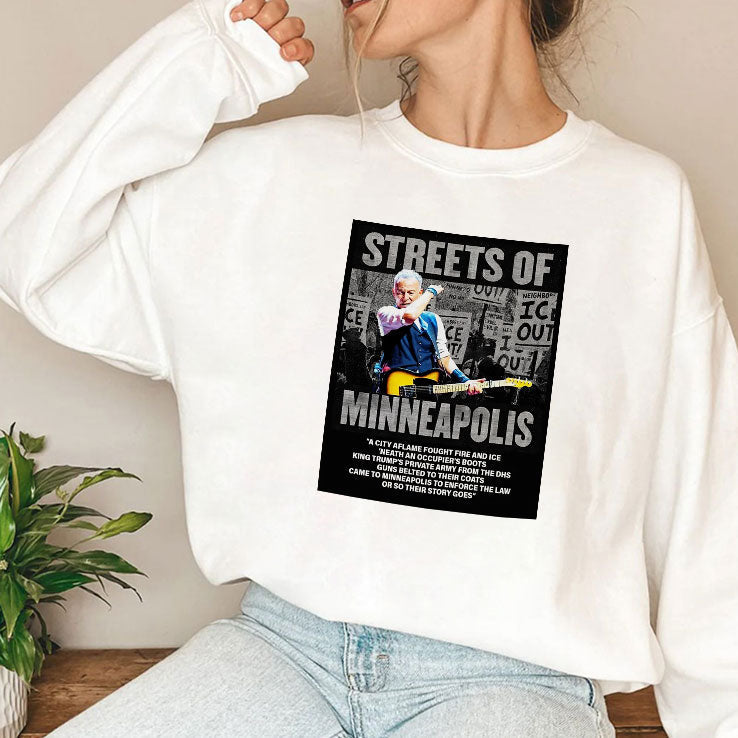 Bruce Springsteen Streets Of Minneapolis Anti ICE Shirt Unisex