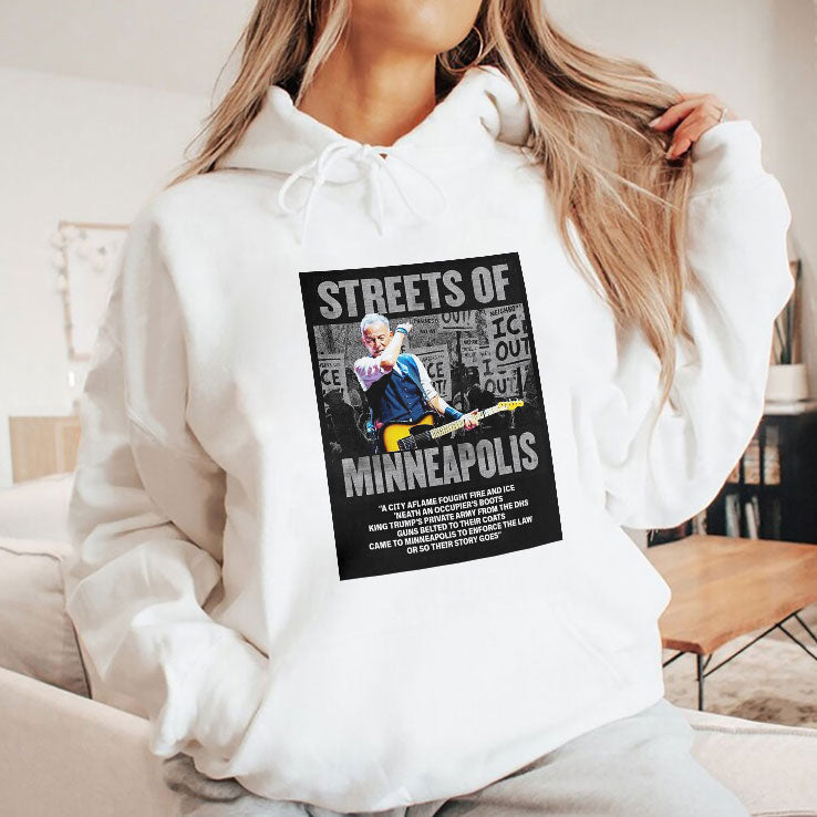 Bruce Springsteen Streets Of Minneapolis Anti ICE Shirt Unisex