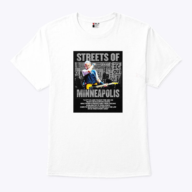 Bruce Springsteen Streets Of Minneapolis Anti ICE Shirt Unisex