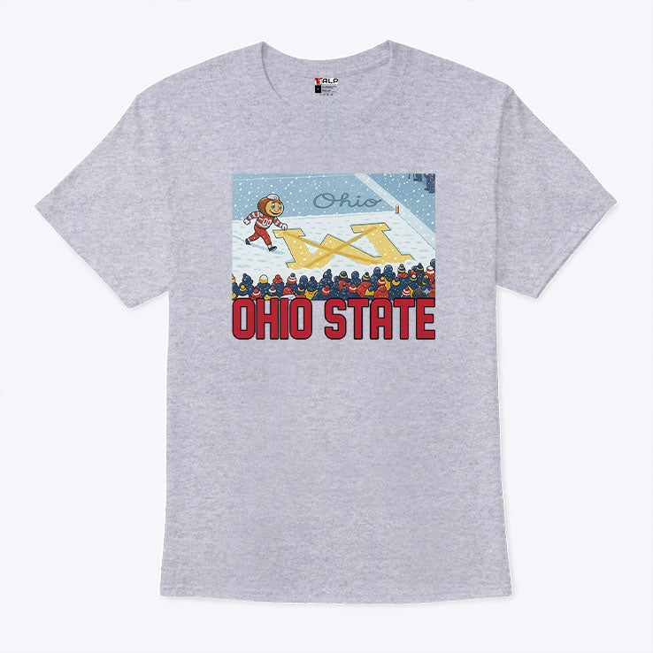 Brutus Ohio State Snow Fan Football T Shirt Unisex