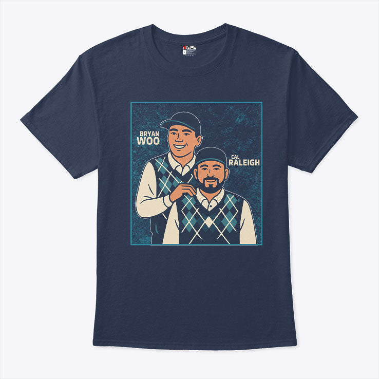 Bryan Woo And Cal Raleigh Step Brothers Seattle Mariners T Shirt Unisex