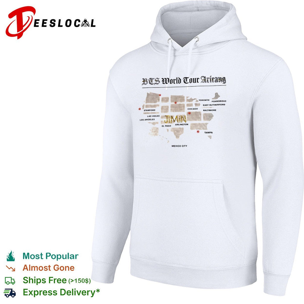 Bts World Tour Arirang Jimin Stanford Las Vegas Los Angeles El Paso Arlington shirt Unisex