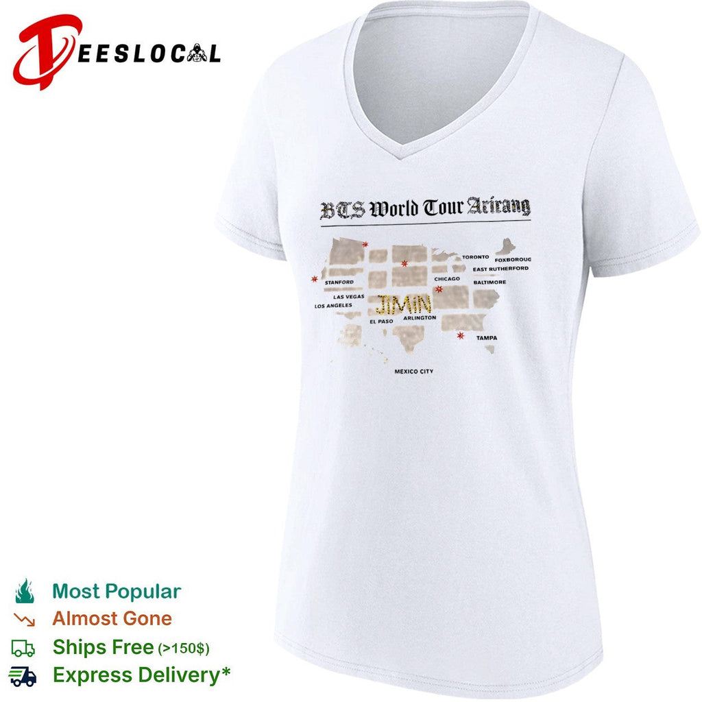 Bts World Tour Arirang Jimin Stanford Las Vegas Los Angeles El Paso Arlington shirt Unisex