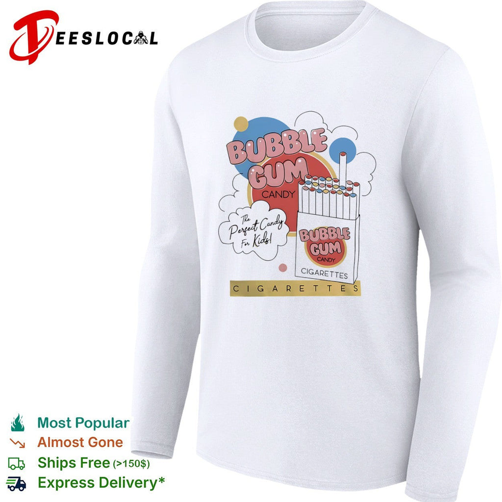 Bubble Gum Candy The Perfect Candy for Kids Cigarettes shirt Unisex