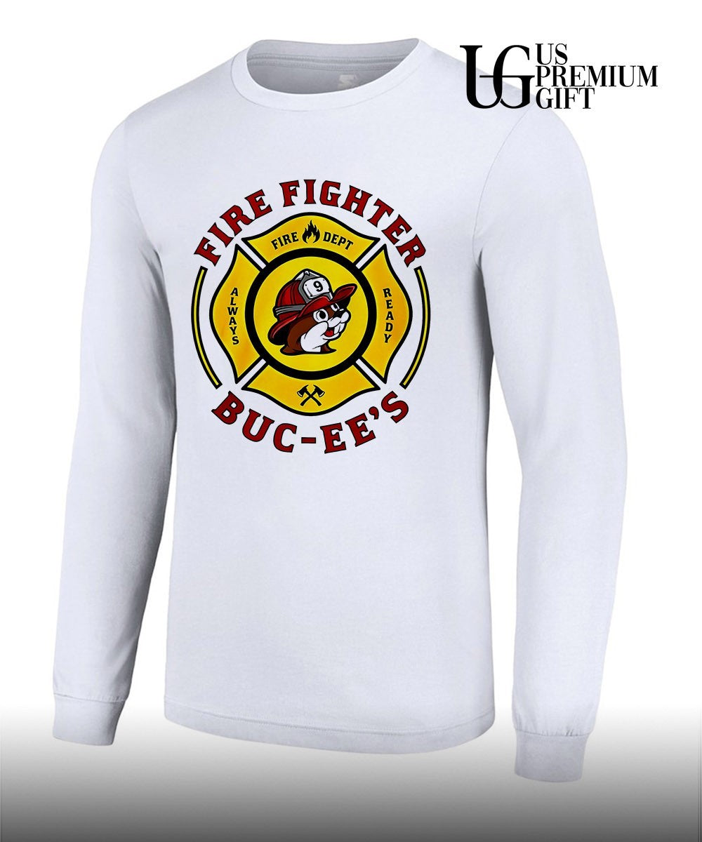 Buc Ees Fire Dept Firefighter mascot Always Ready shirt Unisex