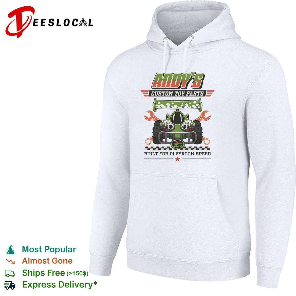 Built for playroom speed Andy’s Custom Toy Parts shirt Unisex