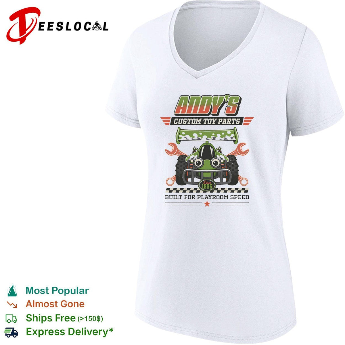 Built for playroom speed Andy’s Custom Toy Parts shirt Unisex