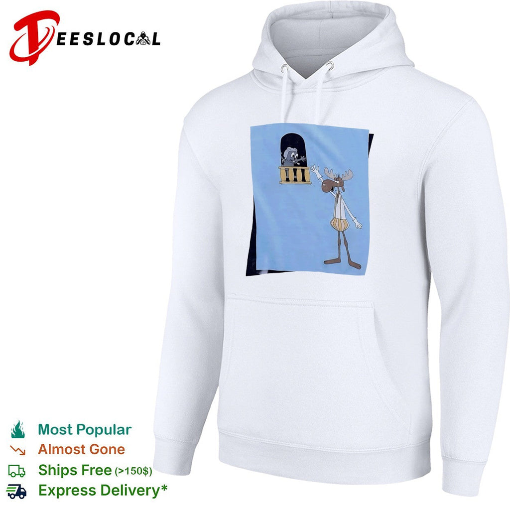 Bullwinkle J Moose and Rocket J Squirrel The Adventures of Rocky and Bullwinkle shirt Unisex