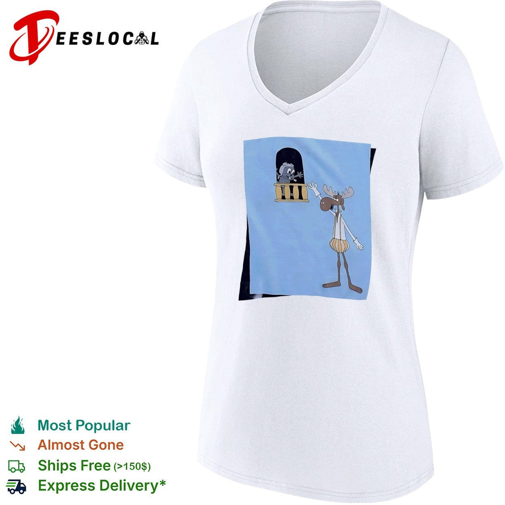 Bullwinkle J Moose and Rocket J Squirrel The Adventures of Rocky and Bullwinkle shirt Unisex