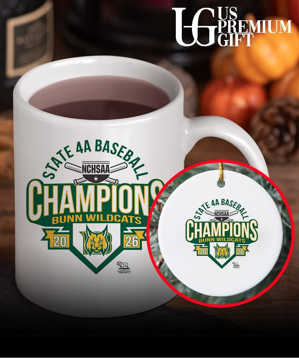 Bunn Wildcats NCHSAA 4A Baseball State Champions 2026 shirt Unisex
