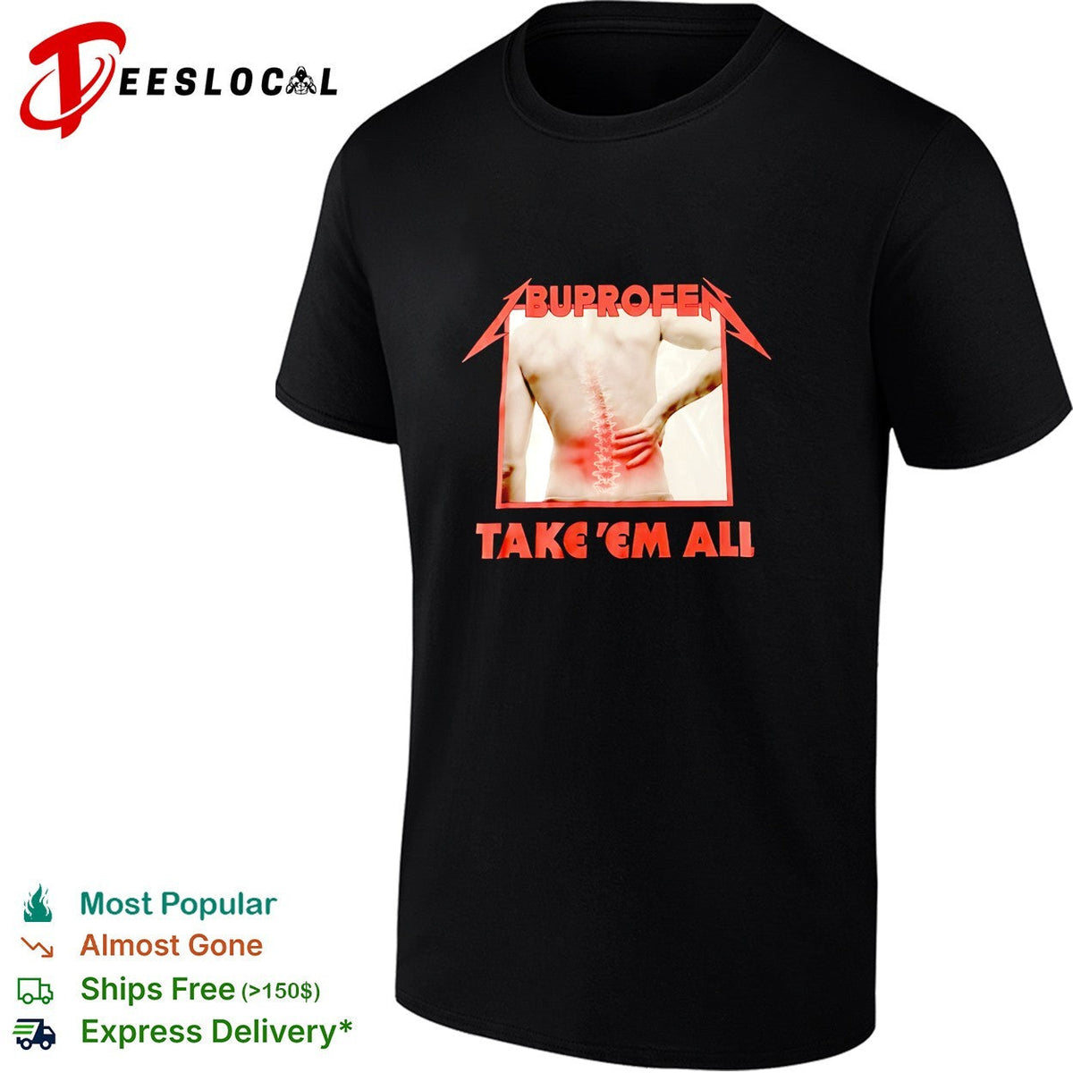 Buprofen take em all shirt Unisex