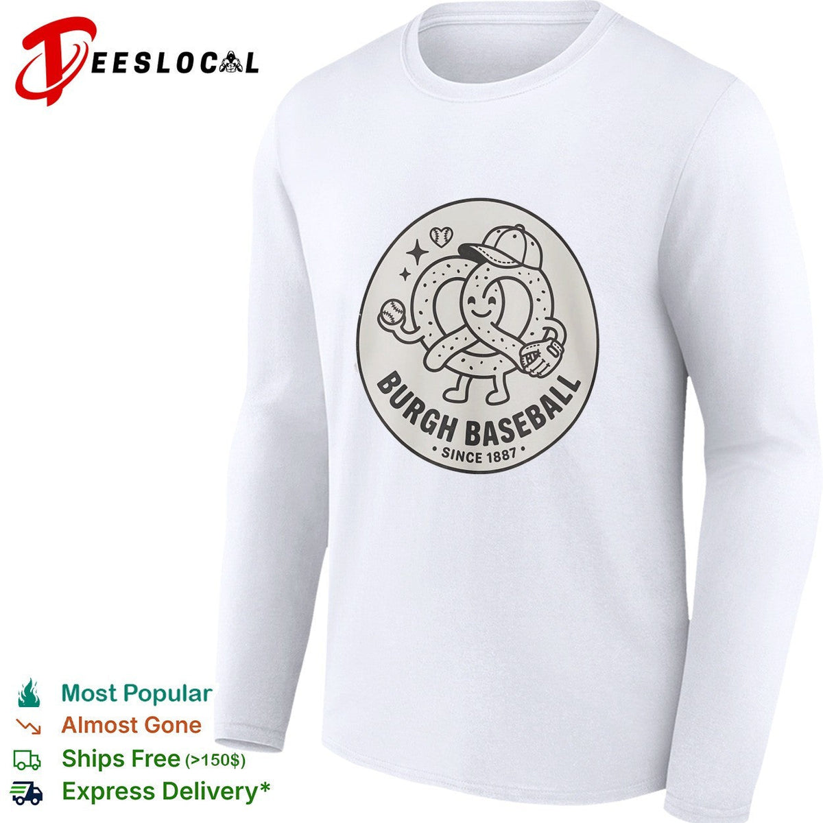 Burgh baseball pretzel mascot since 1887 shirt Unisex