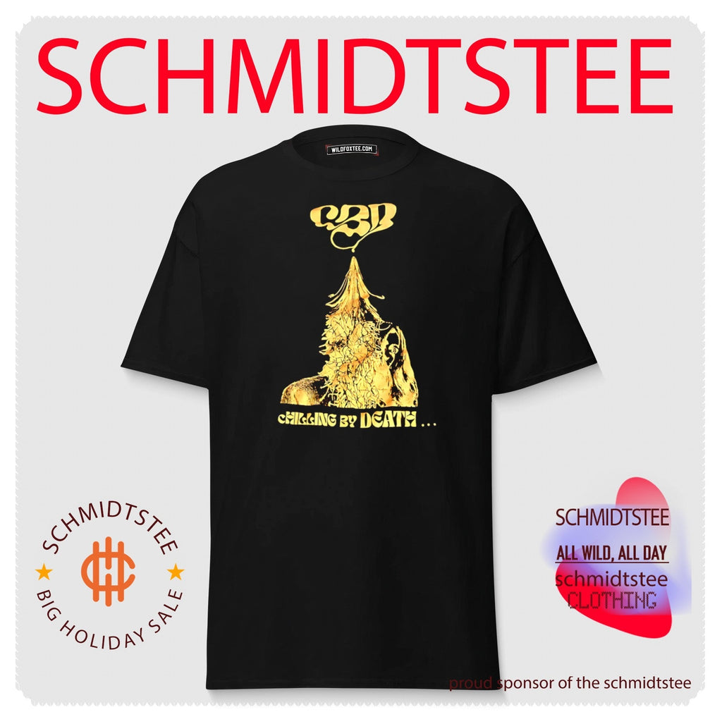 CBD Chilling by Death Surreal Art Dark Humor shirt Unisex