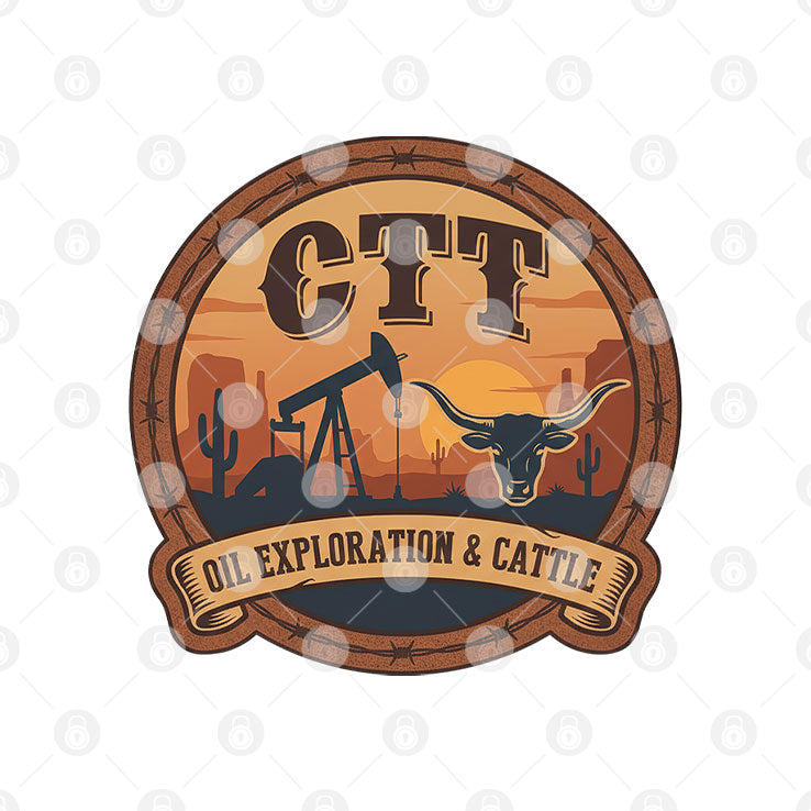 CTT Oil Exploration & Cattle T Shirt Unisex