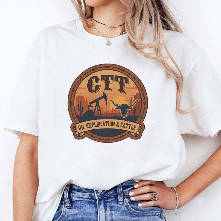 CTT Oil Exploration & Cattle T Shirt Unisex