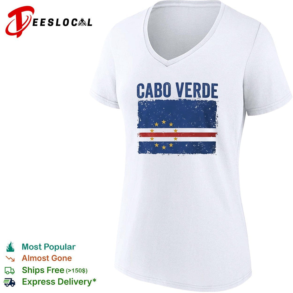 Cabo Verde retro flag shirt Unisex